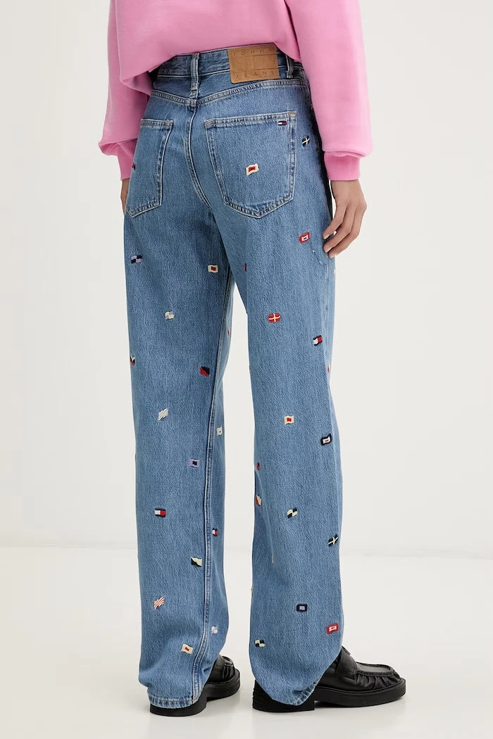Tommy Jeans дънки straight дамски