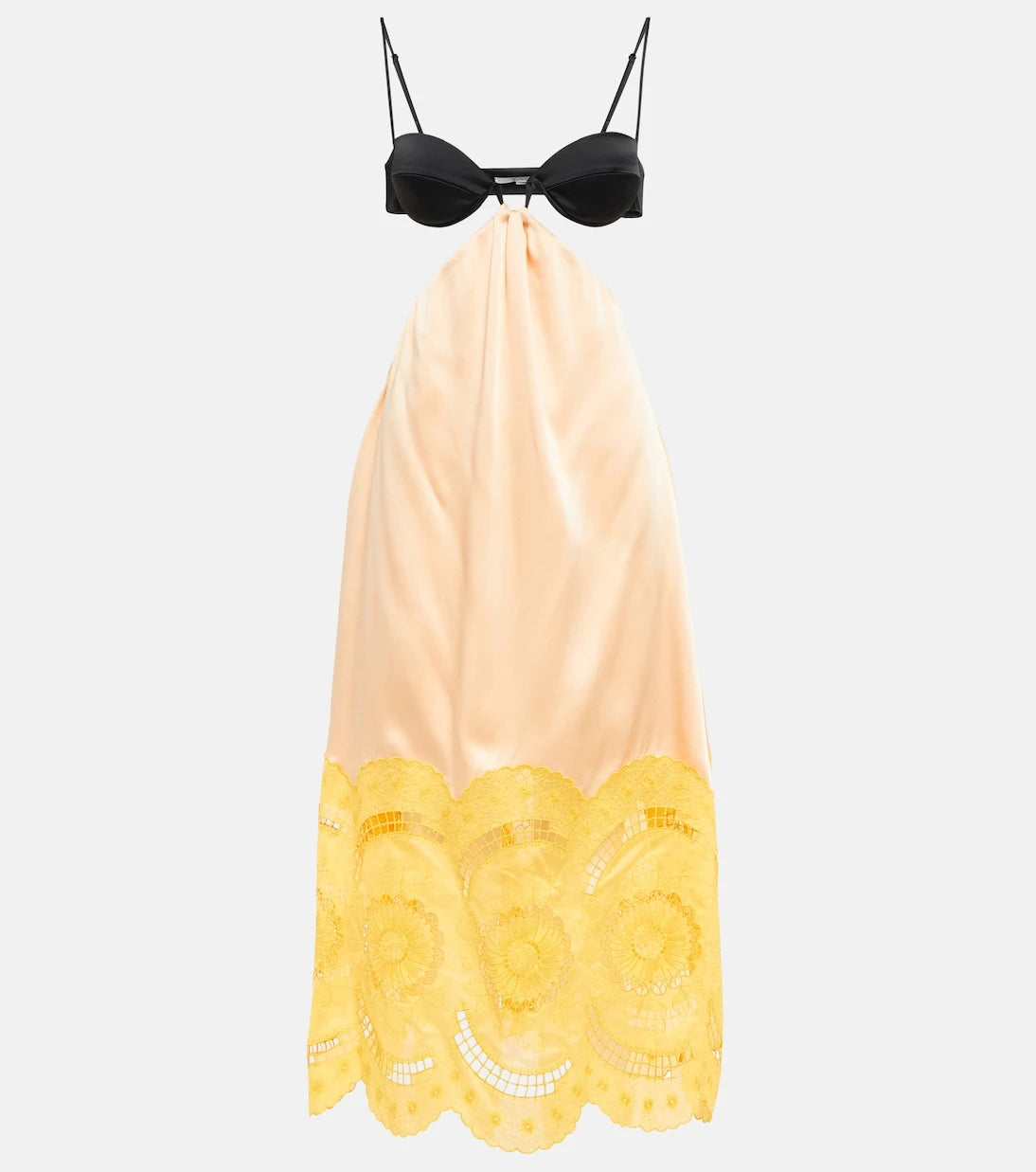 Stella McCartney - Embroidered cutout gown