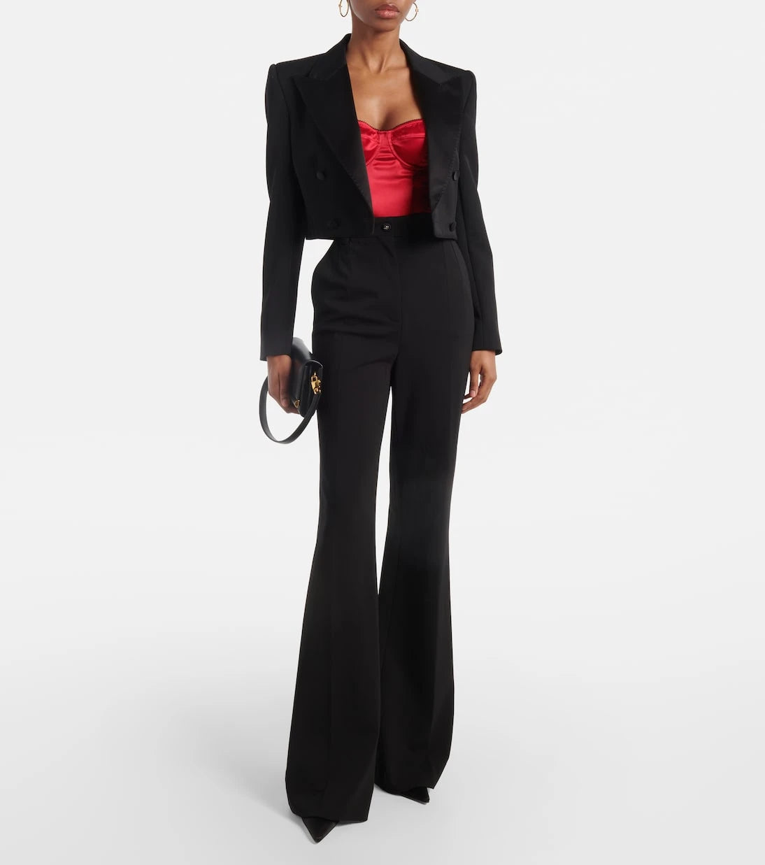 Dolce&Gabbana - Silk-blend satin bodysuit