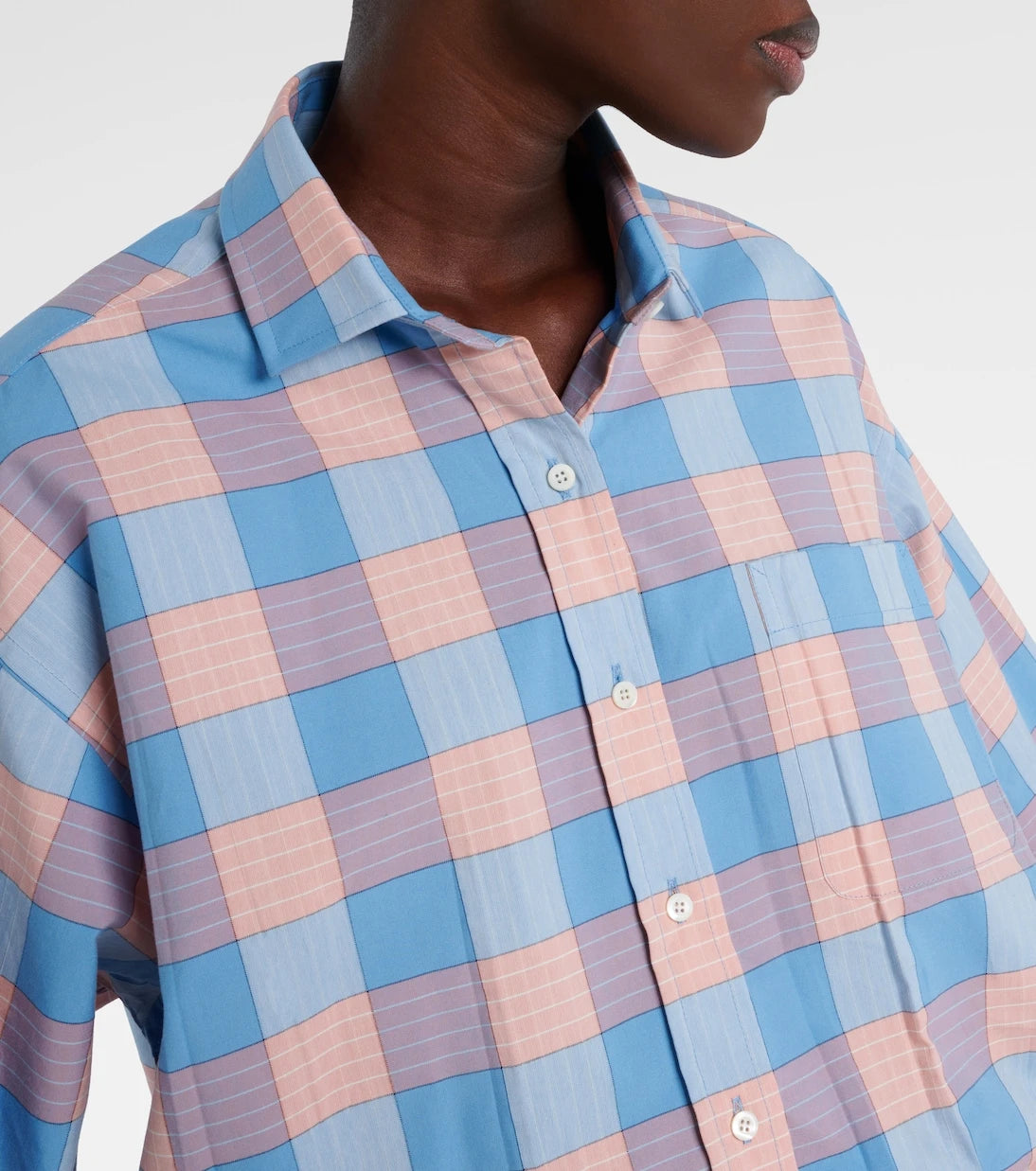 Prada - Checked cotton poplin shirt