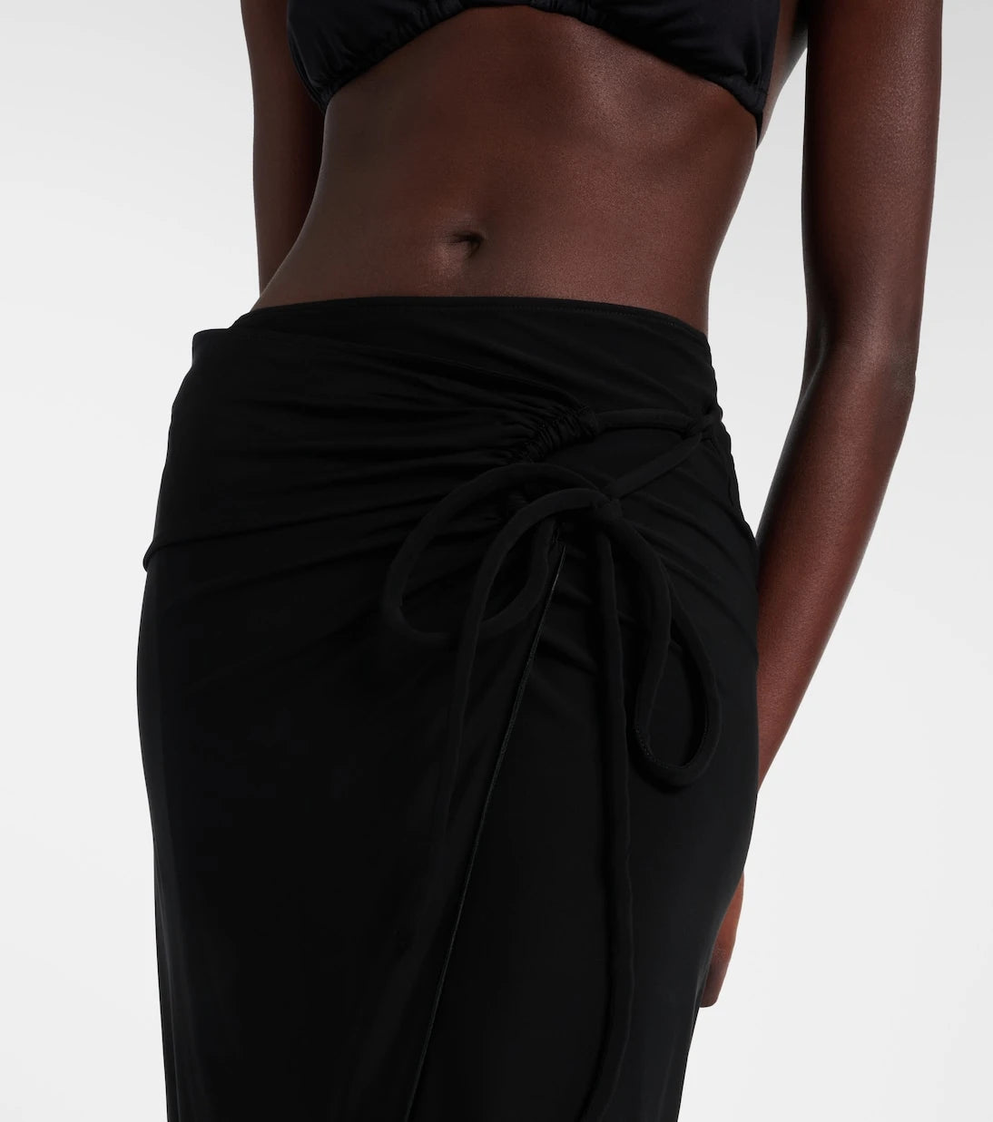 Max Mara - Jersey wrap skirt