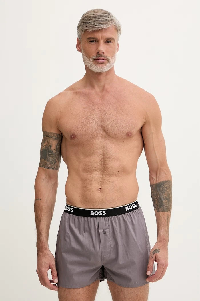 BOSS боксерки мъжки от памук 2P Boxer Shorts EW 2 броя