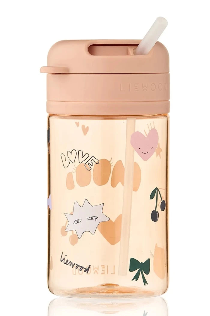 Liewood Çocuklar İçin Su Şişesi Pavia Tritan Straw Cup 500 ml