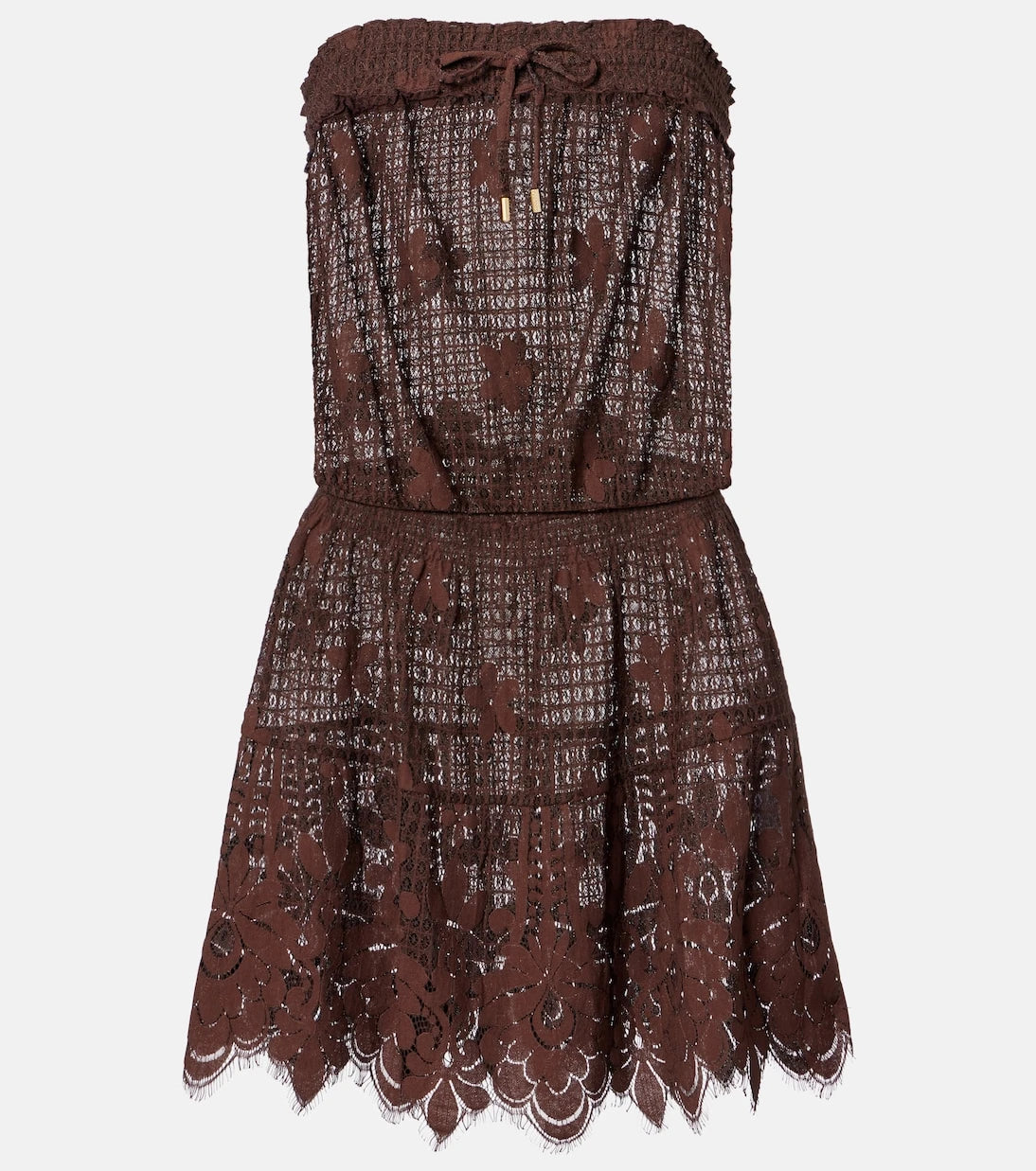 Melissa Odabash - Isla cotton-blend lace minidress