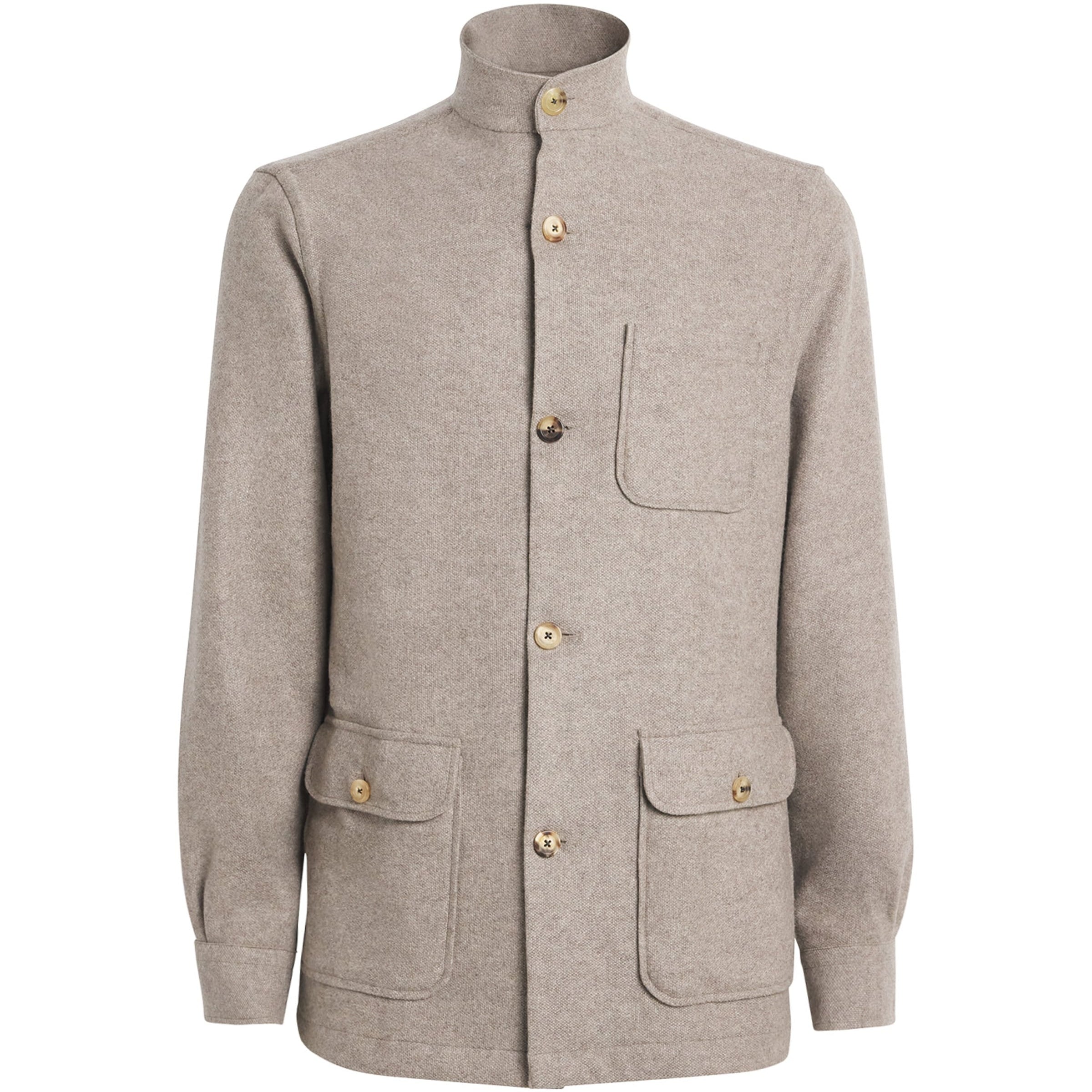 100HANDS Beige Cashmere Overshirt