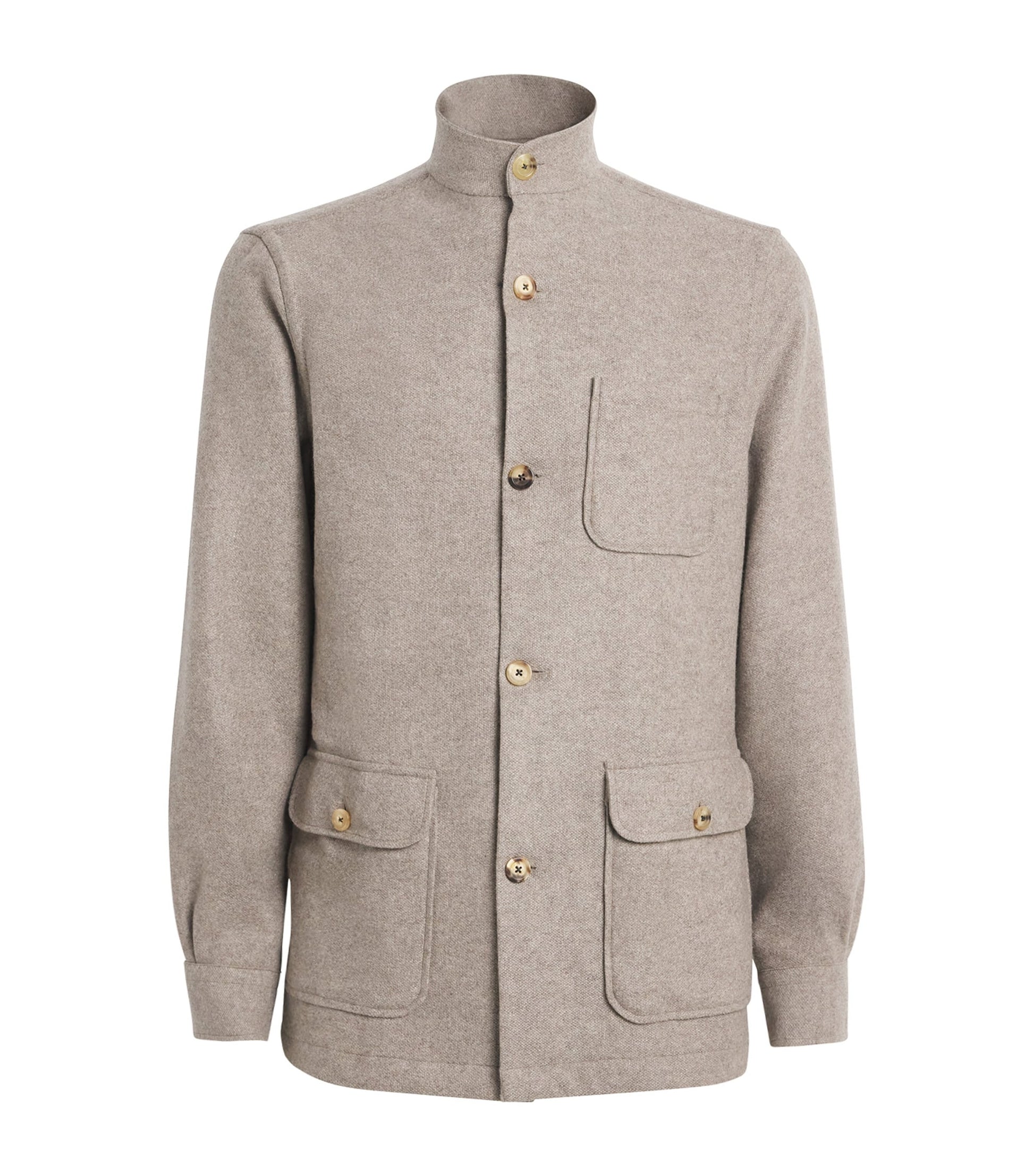 100HANDS Beige Cashmere Overshirt