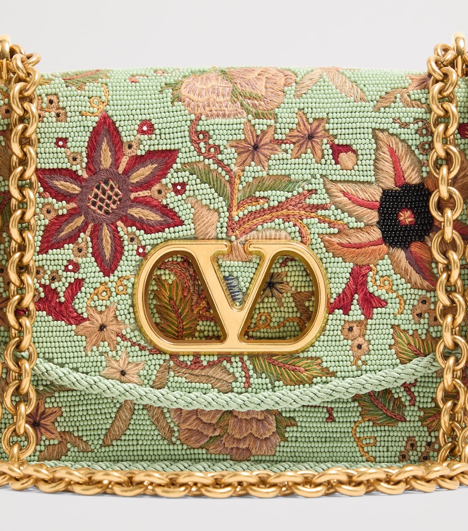 Embellished Vain Shoulder Bag