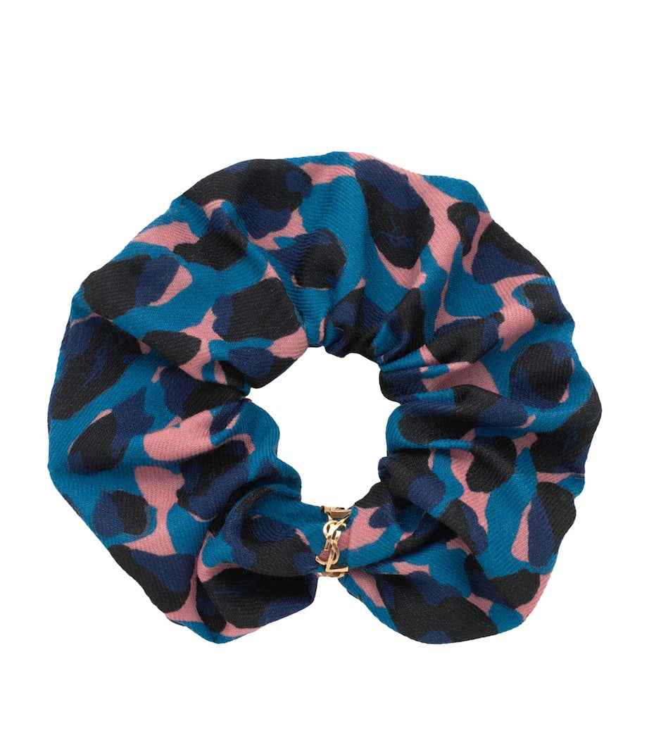 Saint Laurent Blue Chouchou Scrunchie