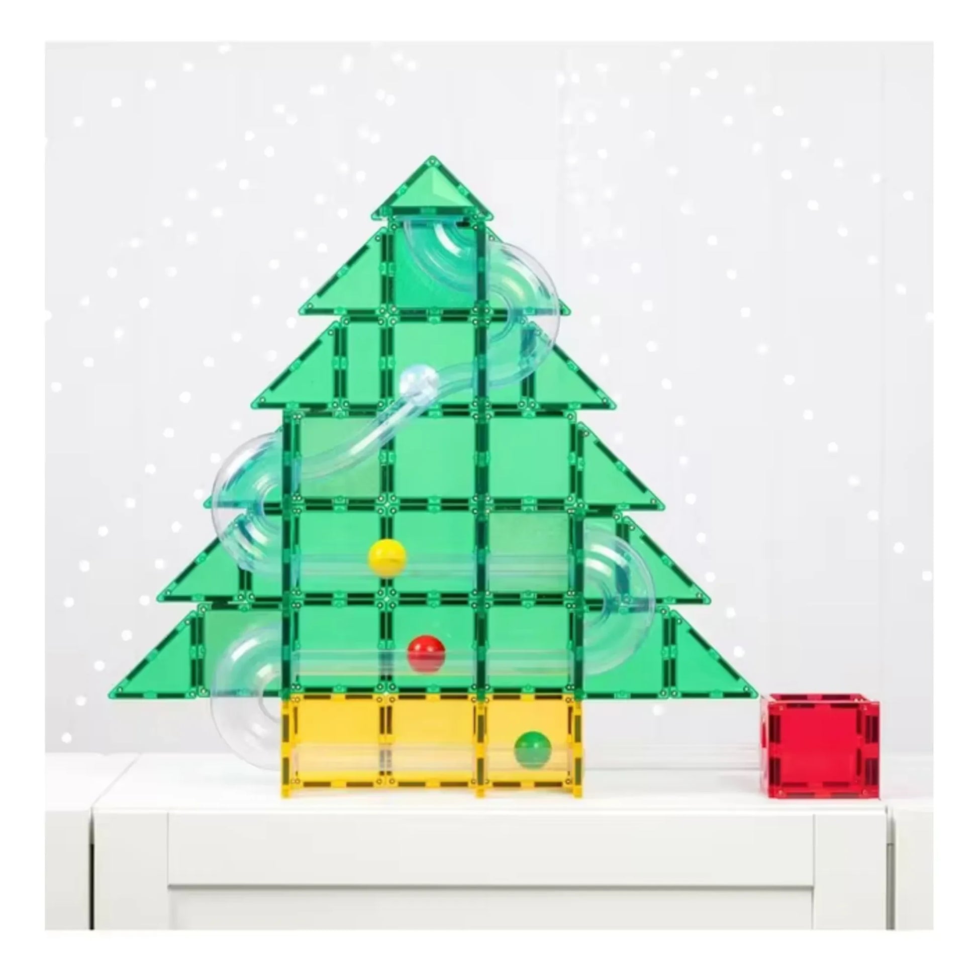 Connetix - Christmas Tree Ball Run pack - 71 pieces