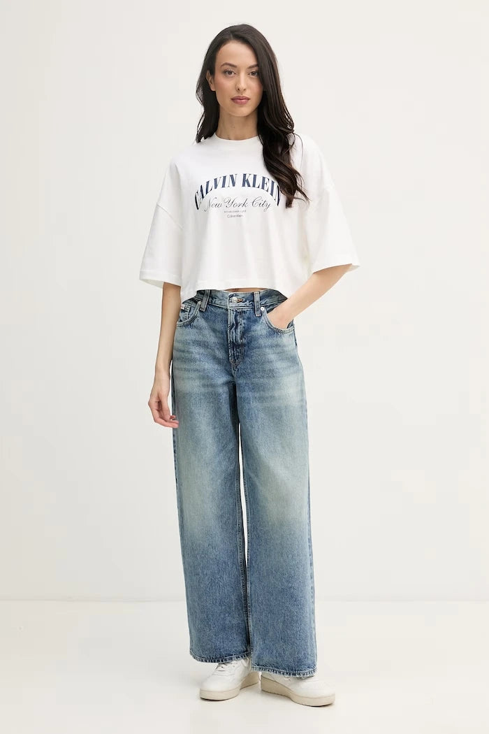 Calvin Klein Jeans дънки стрейт дамски