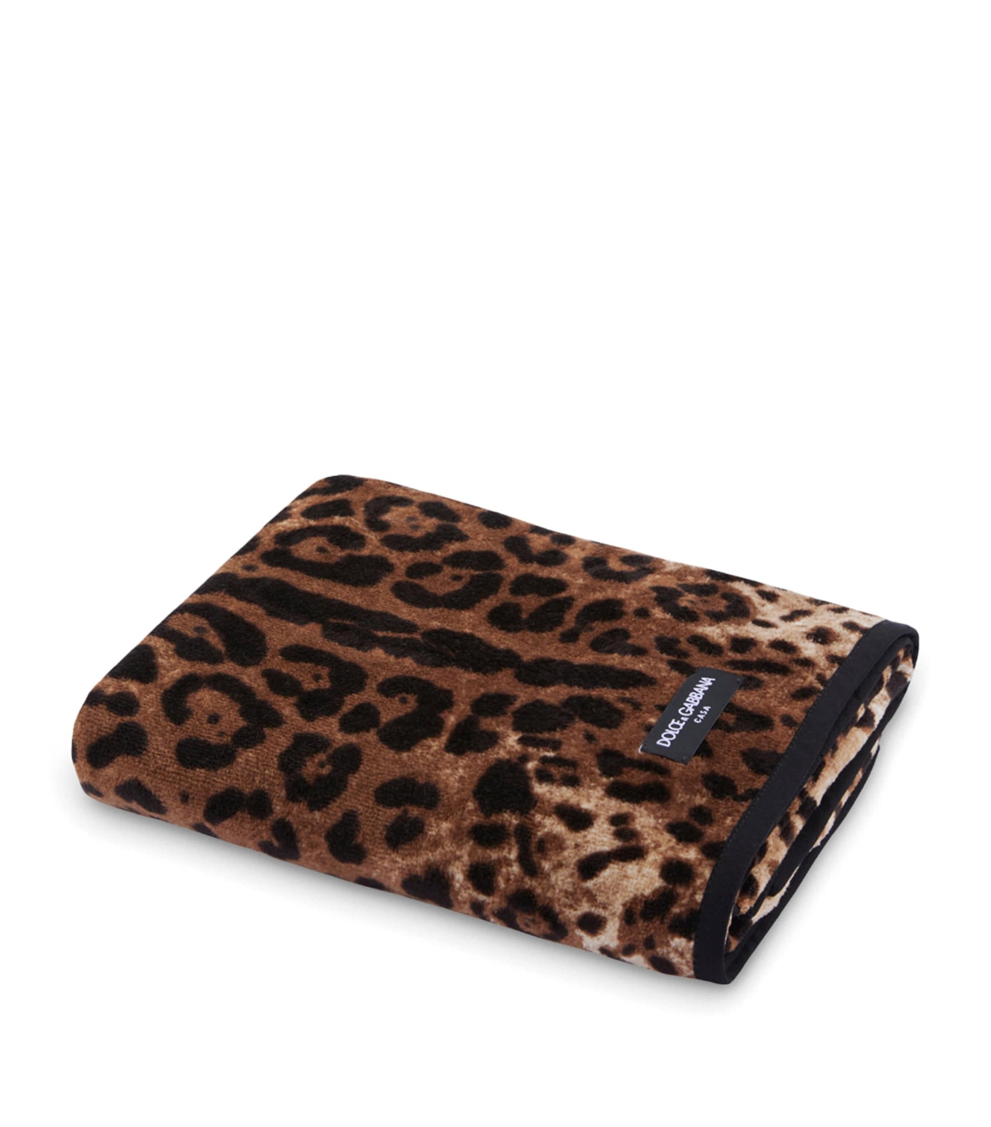 Dolce & Gabbana Casa Cotton Leopard Print Hand Towel (60cm x 110cm)