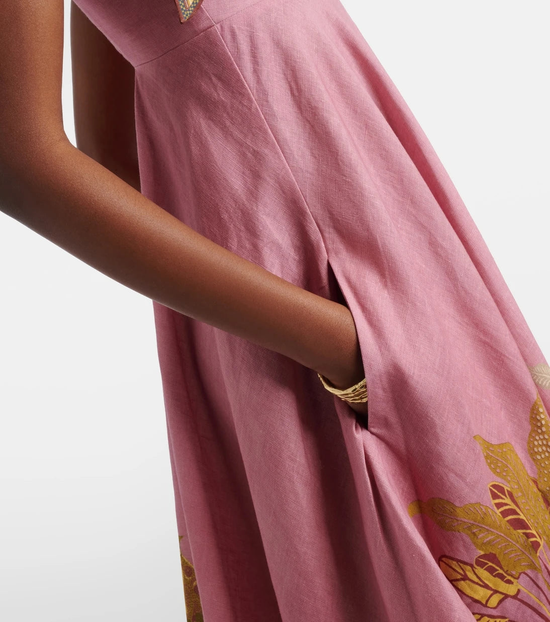 Alémais - Zuri Ballet printed linen maxi dress
