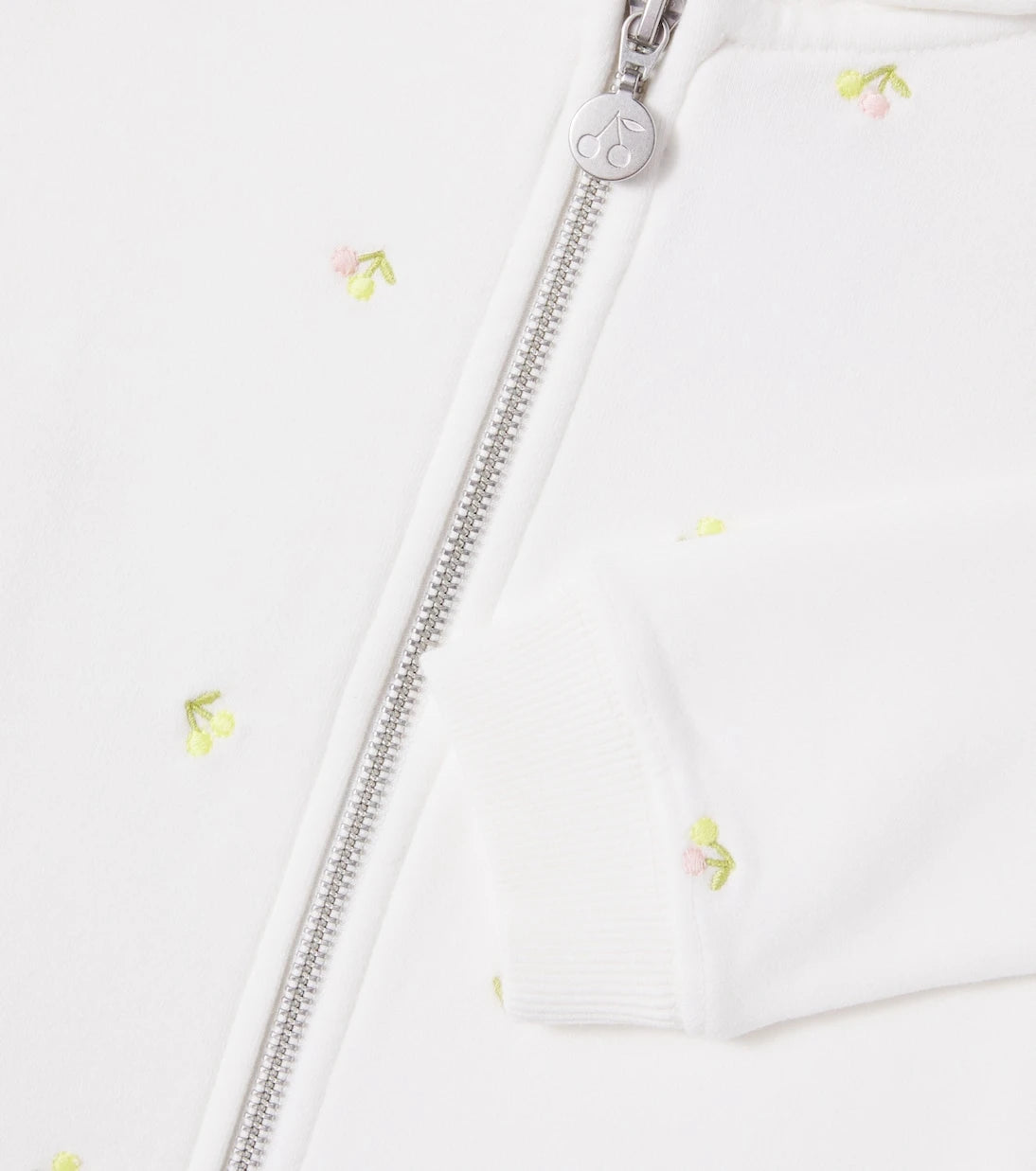 Bonpoint - Embroidered cotton jersey zip-up hoodie