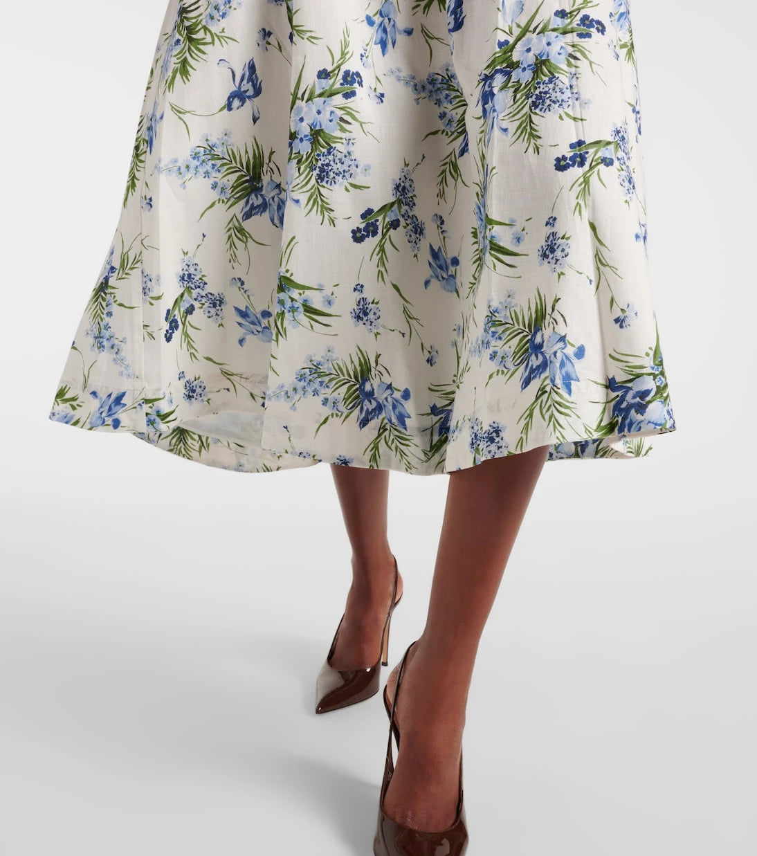 Veronica Beard - Arwen floral cotton midi skirt