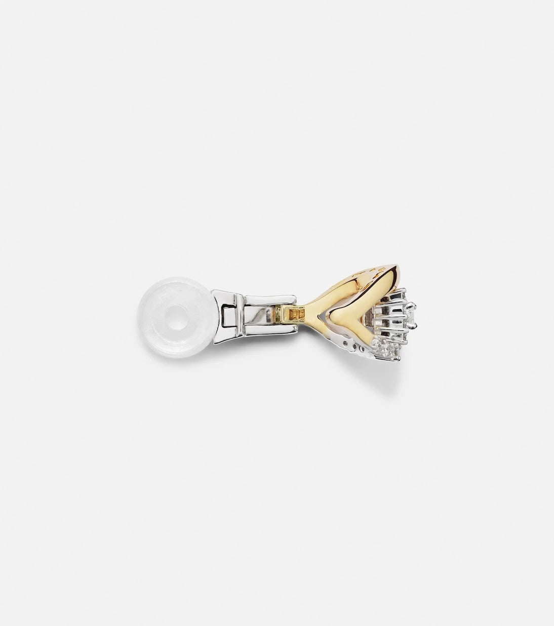 Yeprem - Whisper Ear 18kt gold single ear cuff with diamonds