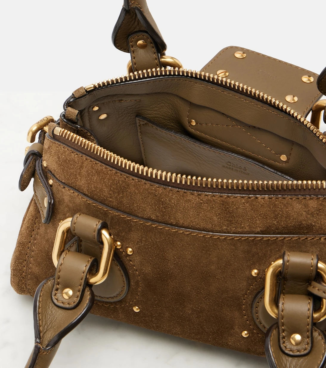Chloé - Paddington Small suede shoulder bag