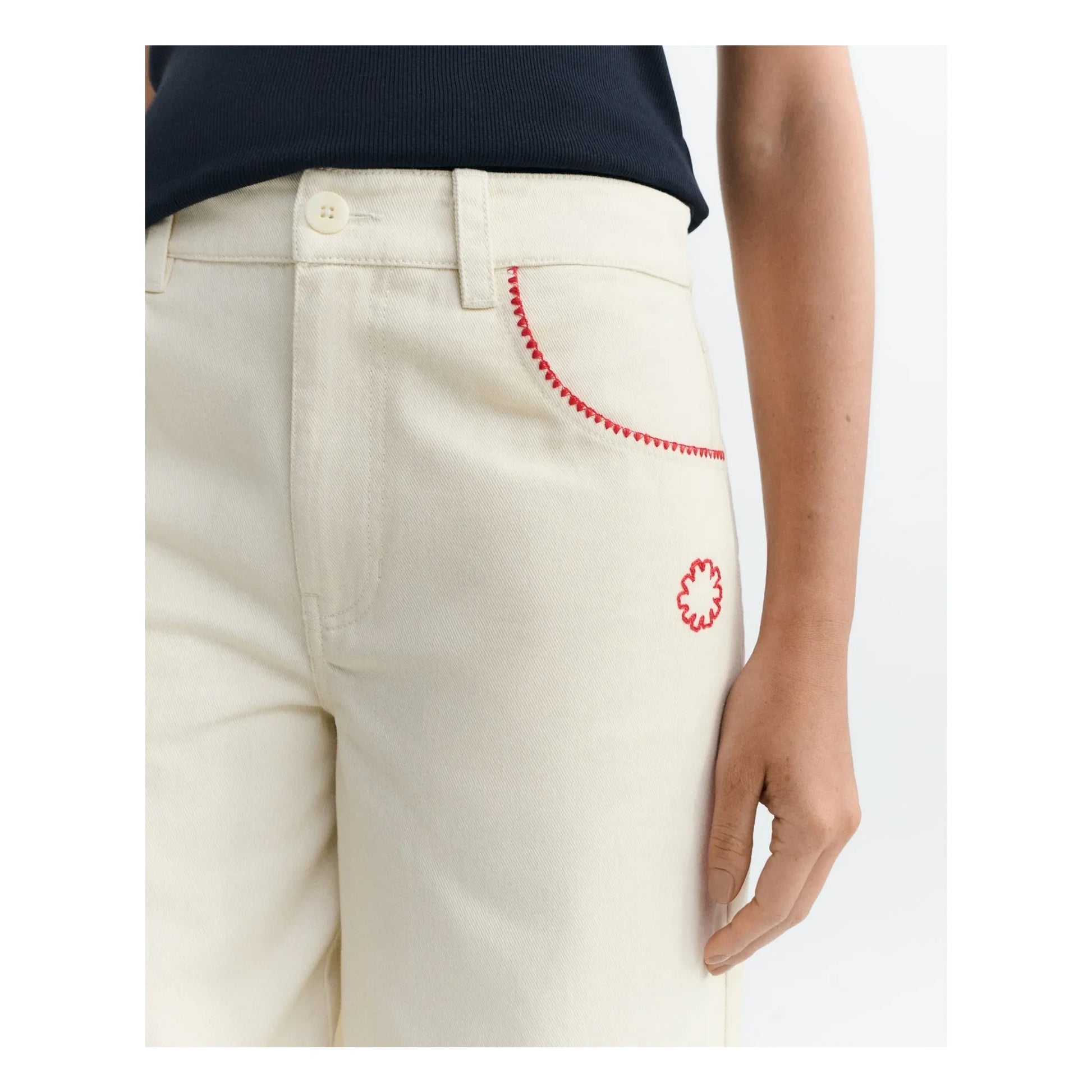 Thinking Mu - Hedda organic cotton pants | Ecru