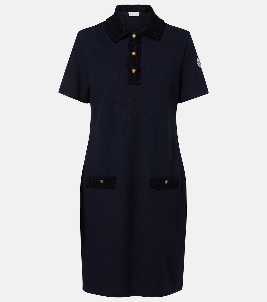 Moncler - Cotton piqué polo dress