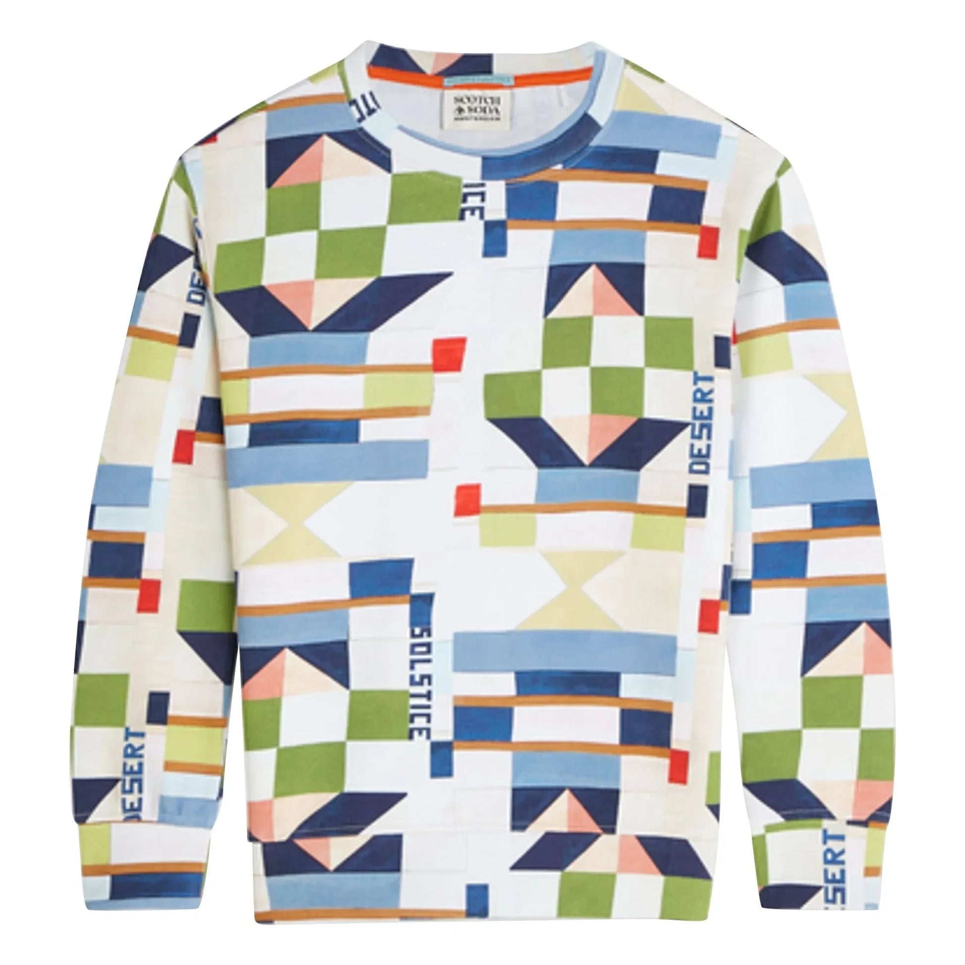 Scotch & Soda - Geometric Sweat | White