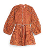 Orange Embroidered Esme Mini Dress (3-16 Years)
