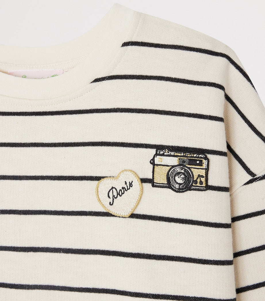 Cotton-Blend Stripe Sweatshirt (4-14 Years)