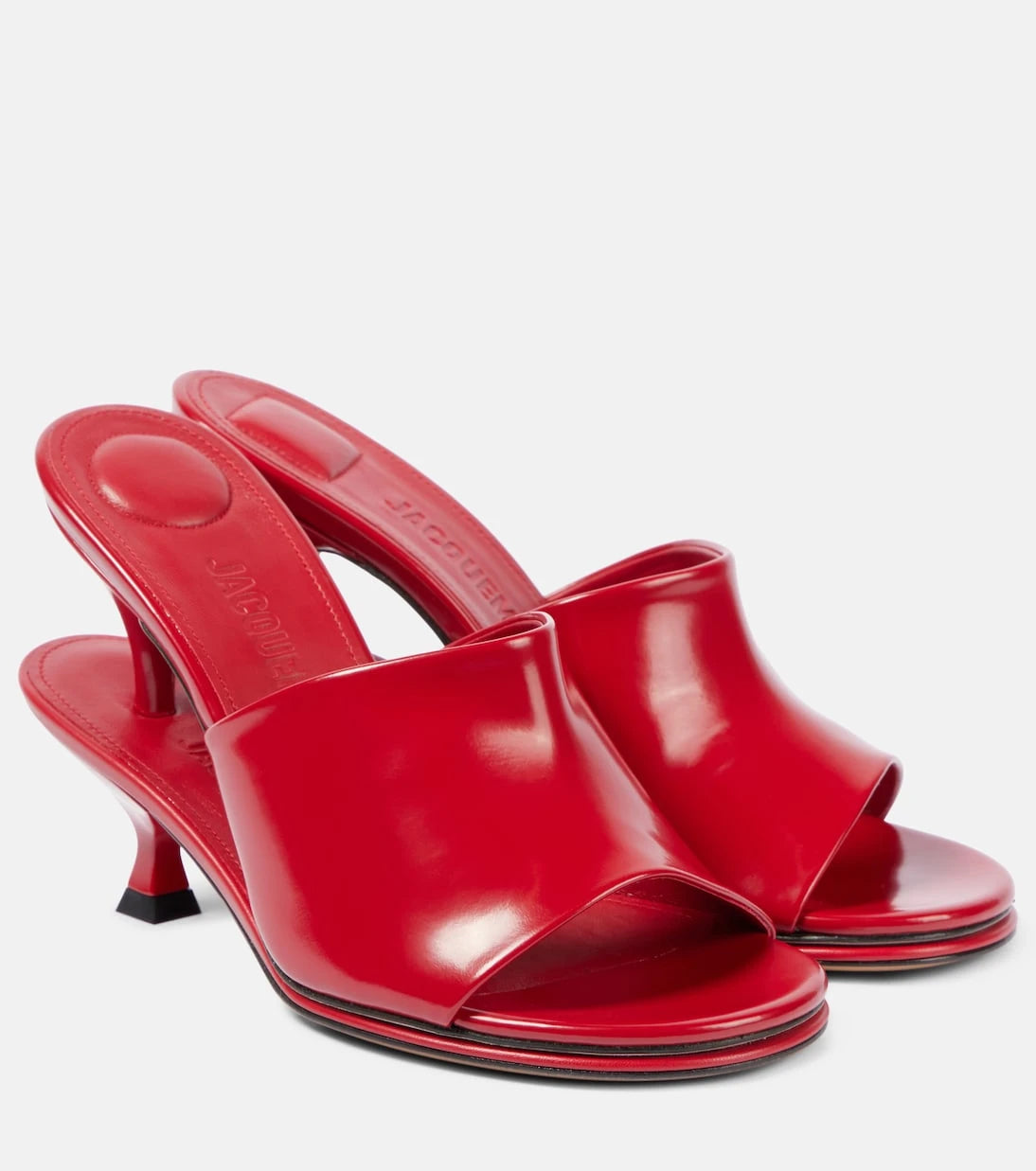 Jacquemus - Les Doubles Mules leather mules