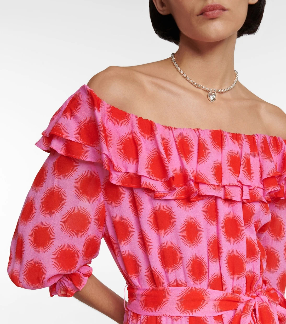 Diane von Furstenberg - Ferris printed ruffle dress