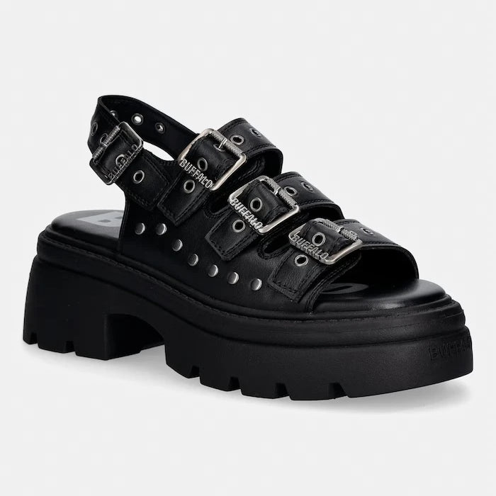 Buffalo kadın platform sandalet Vega Athena Buckle