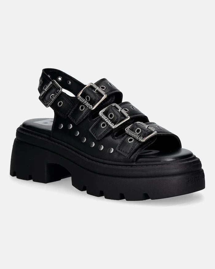 Buffalo kadın platform sandalet Vega Athena Buckle