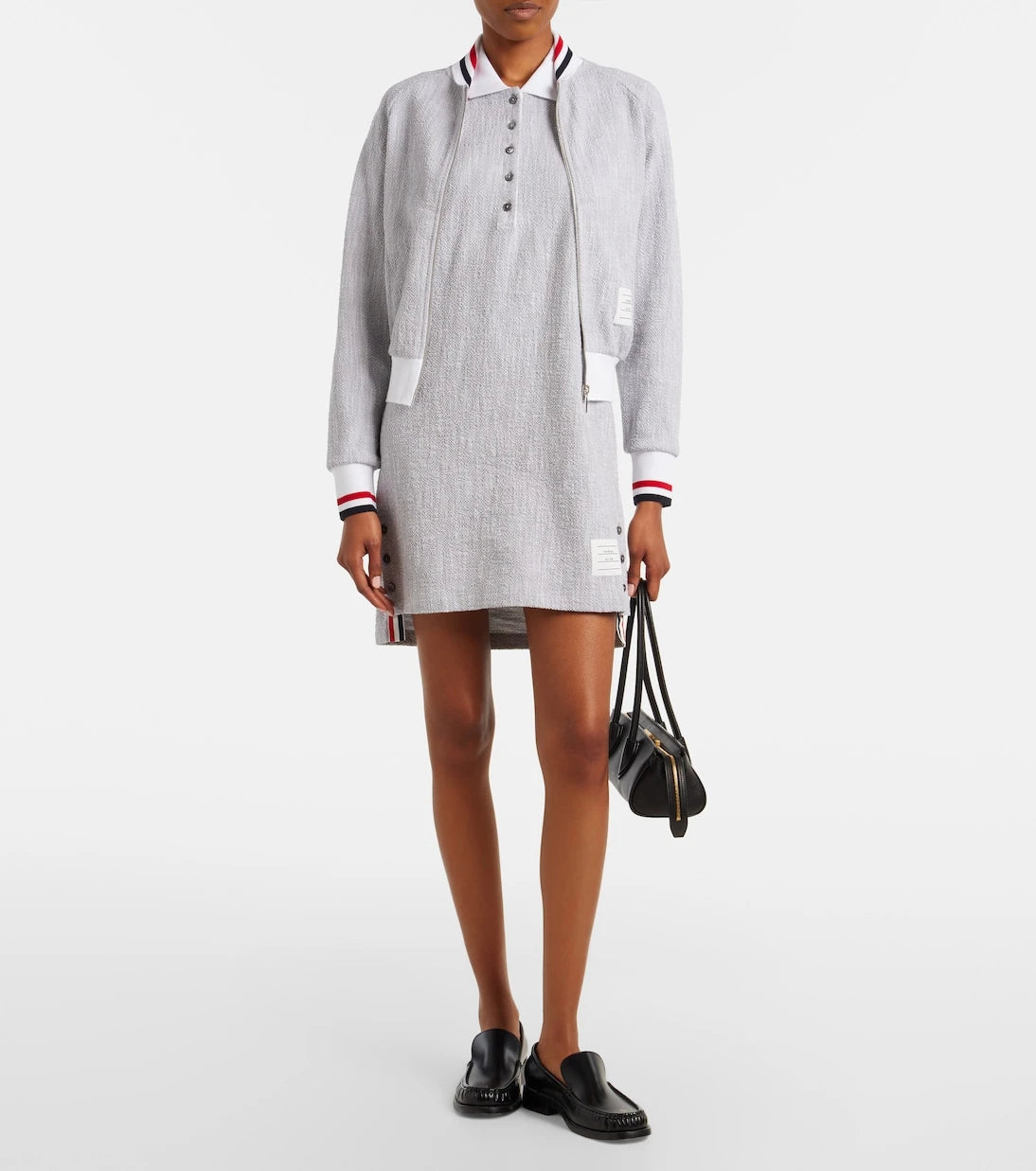 Thom Browne - سترة بومبر من مزيج القطن