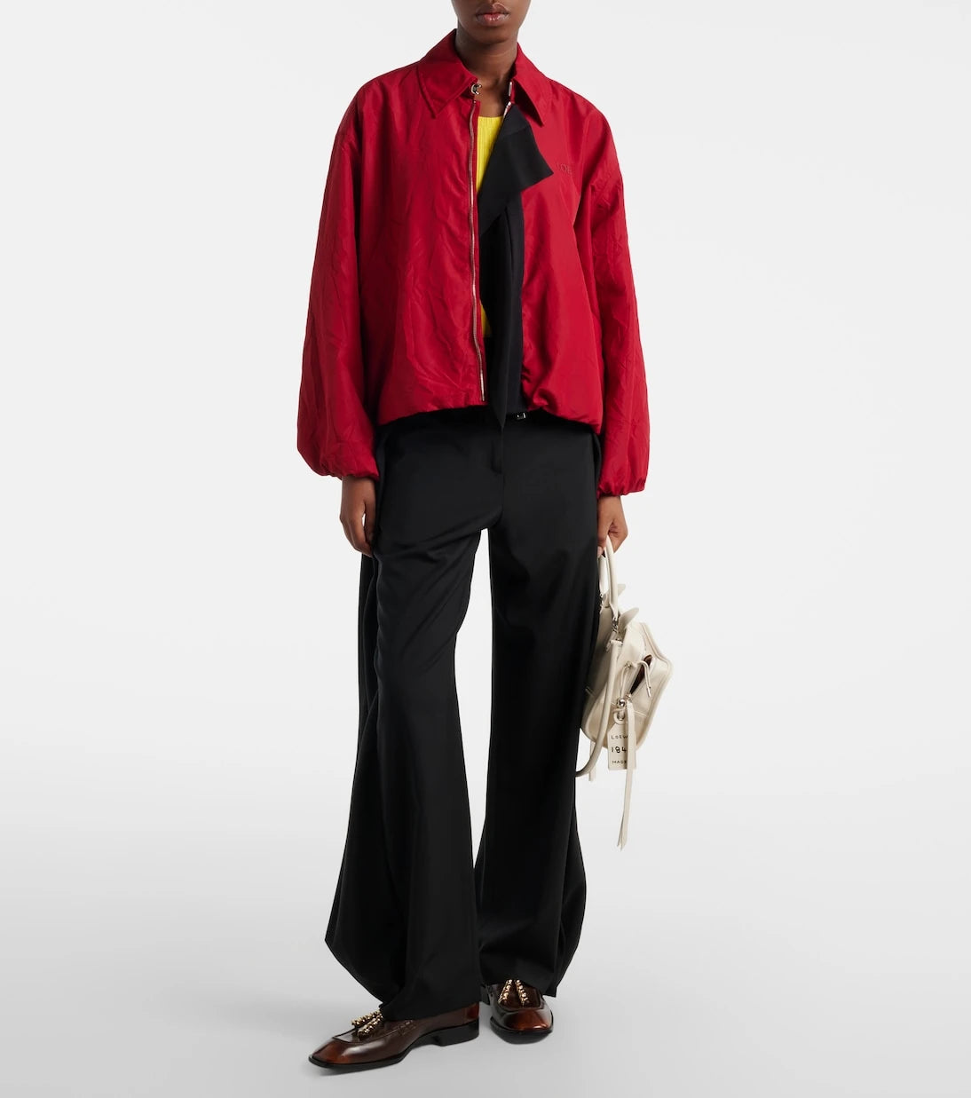 Loewe - Amazona 180 Lion Intarsio Small tote bag