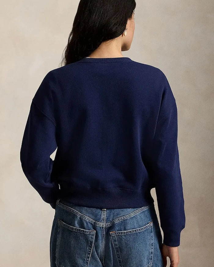 Polo Ralph Lauren fermuarlı kadın sweatshirt pamuklu
