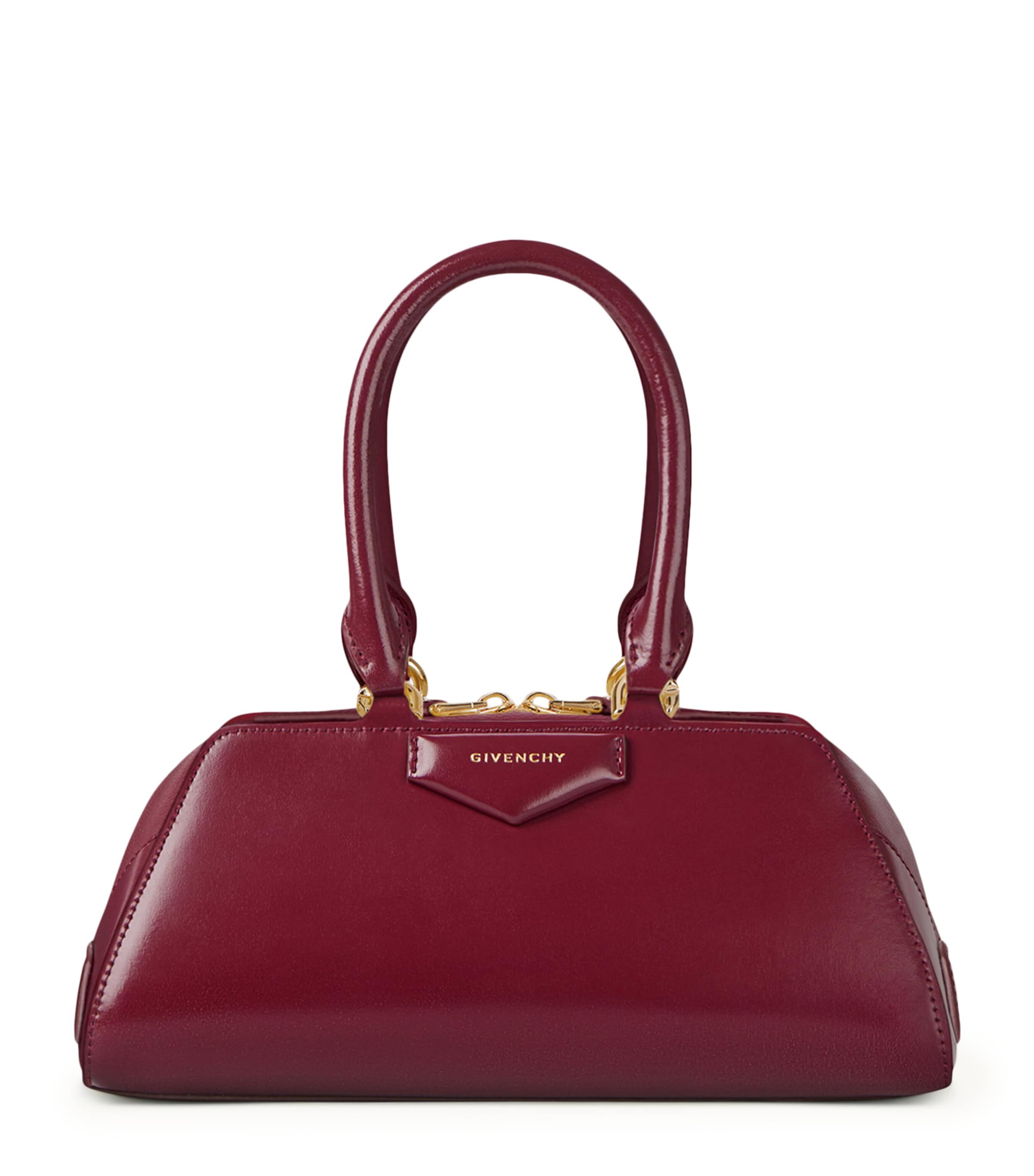 Givenchy Mini Leather Antigona Cube East-West Top-Handle Bag