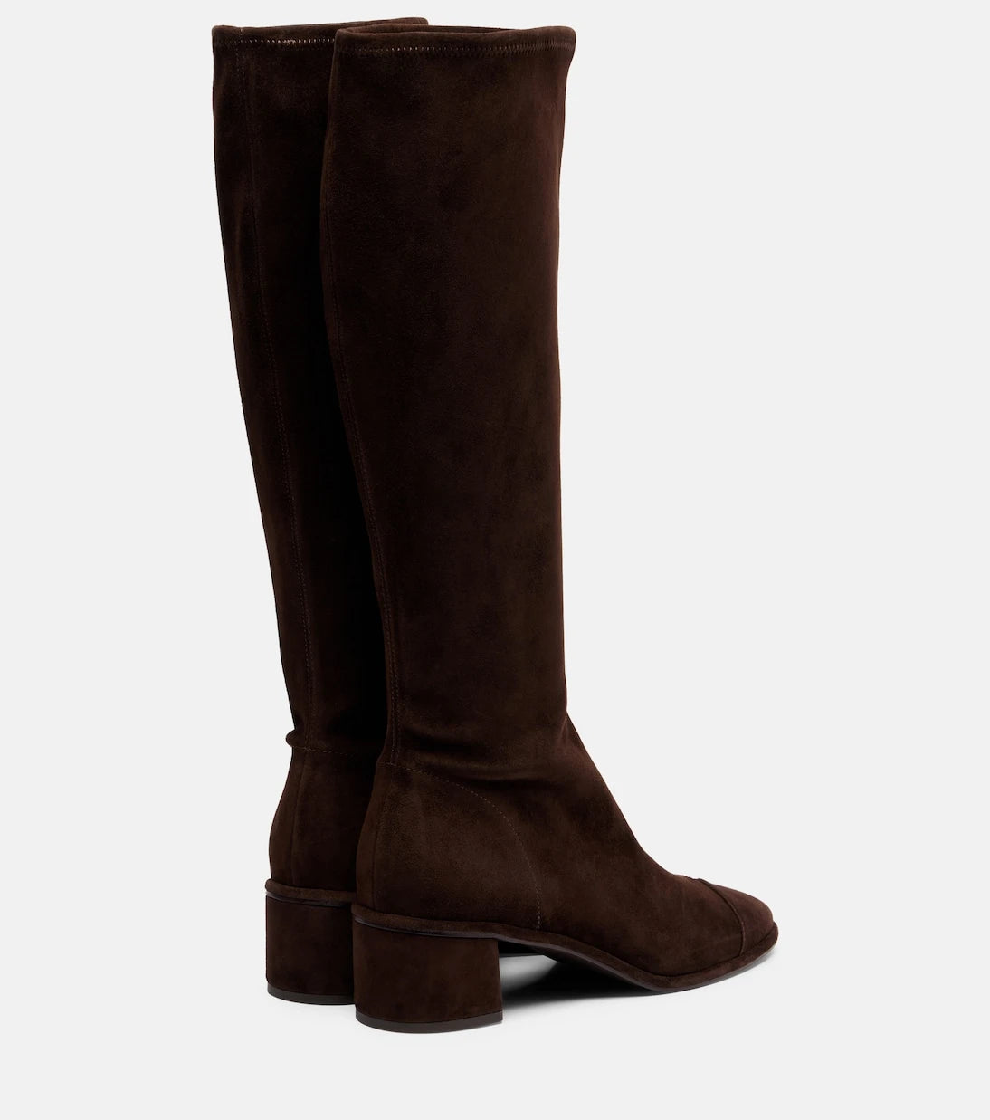 Tory Burch - Cap-toe 55 suede knee-high boots