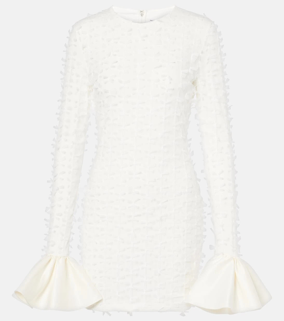 Rotate - Bridal bow-detail mesh minidress