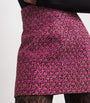 Wool-Blend Tweed Embellished Mini Skirt