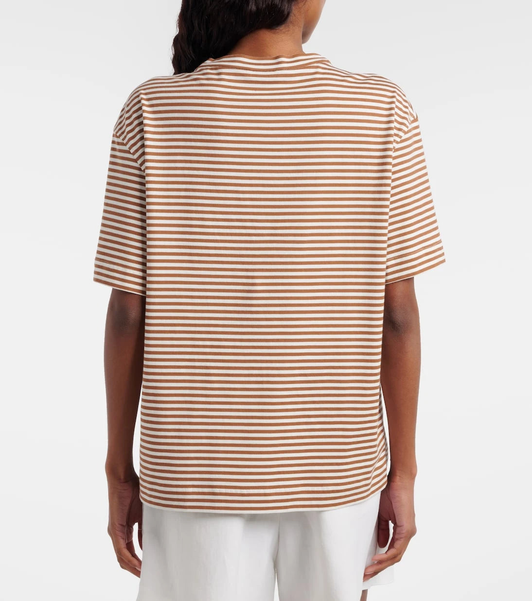 Brunello Cucinelli - Striped oversized cotton jersey T-shirt