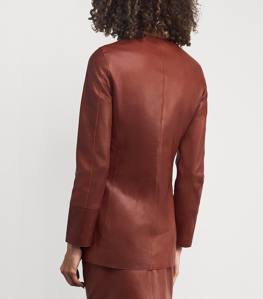 Liberowe Brown Rani Leather Jacket