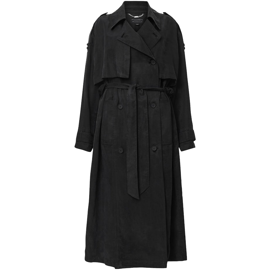 Black Linnie Trench Coat