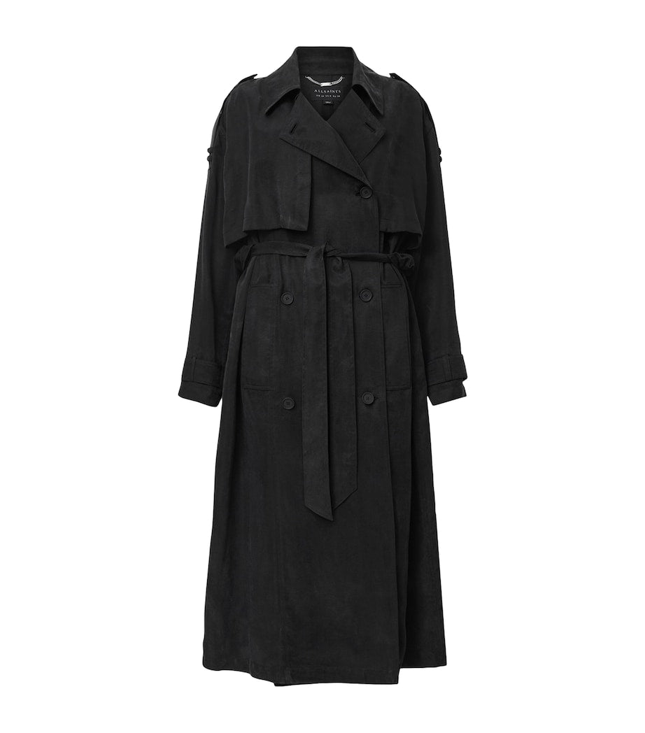 Black Linnie Trench Coat