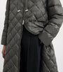 Green The Cube Diamond-Quilted Parka