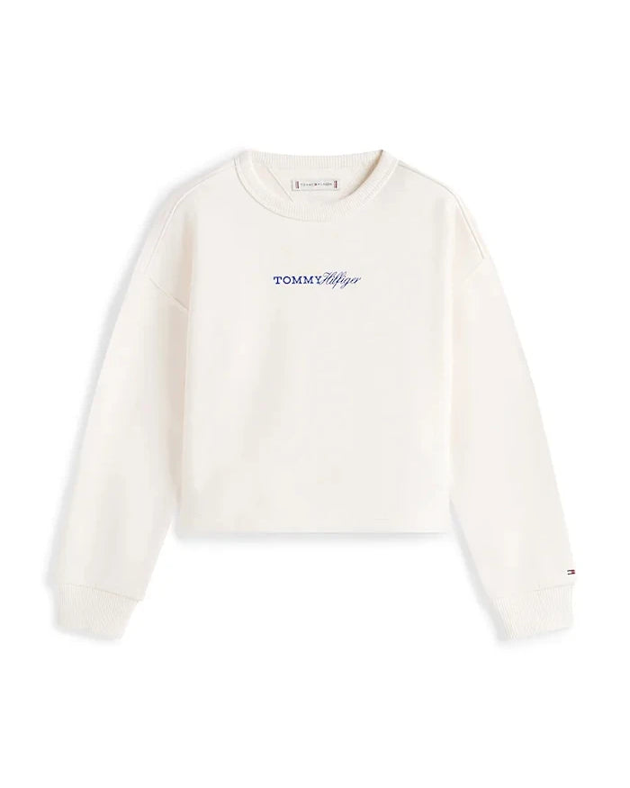 Tommy Hilfiger çocuklar için pamuklu sweatshirt