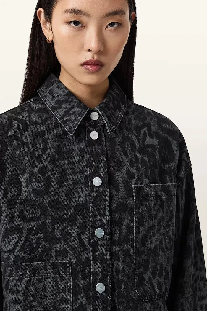 Дънкова риза AllSaints NICKY