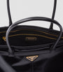 Prada Black Large Leather Bonnie Top-Handle Bag