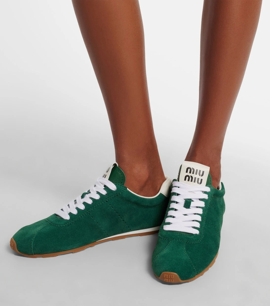 Miu Miu - Plume suede sneakers