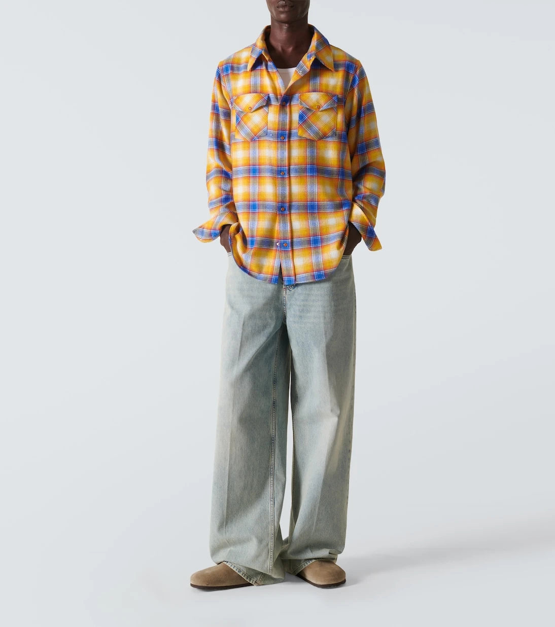 God's True Cashmere - Tartan cashmere shirt