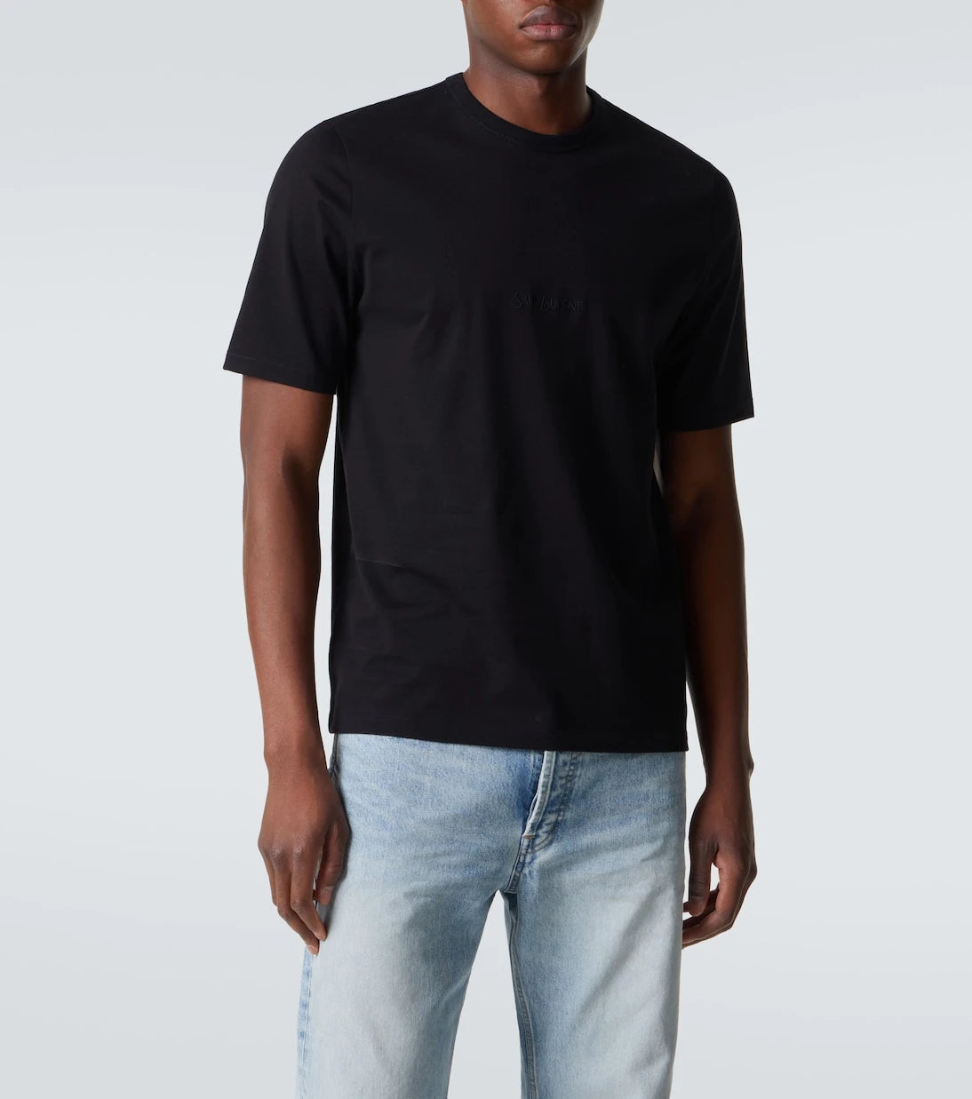 Saint Laurent - Logo cotton jersey T-shirt