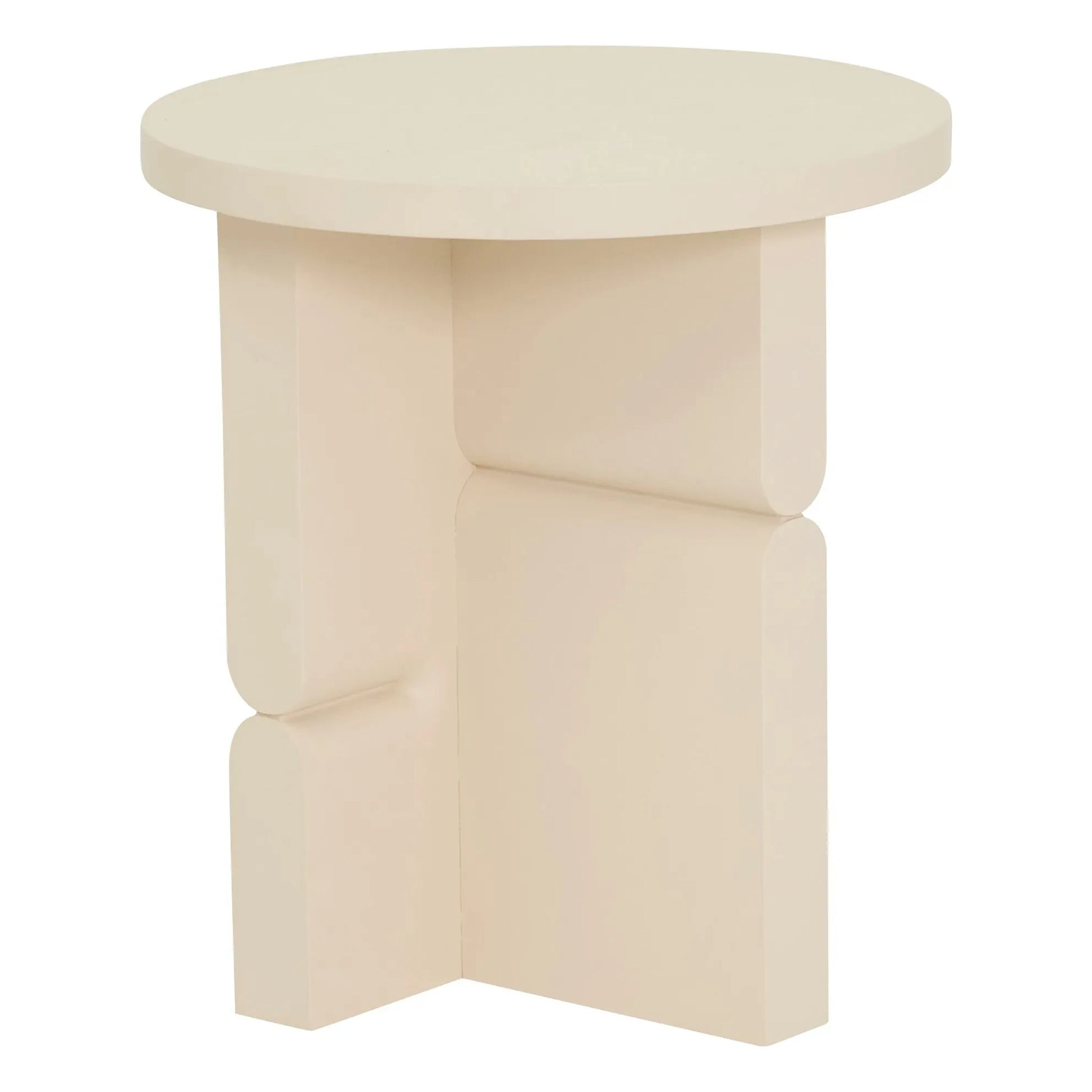 Nobodinoz - Noon painted wood side table | Ivory