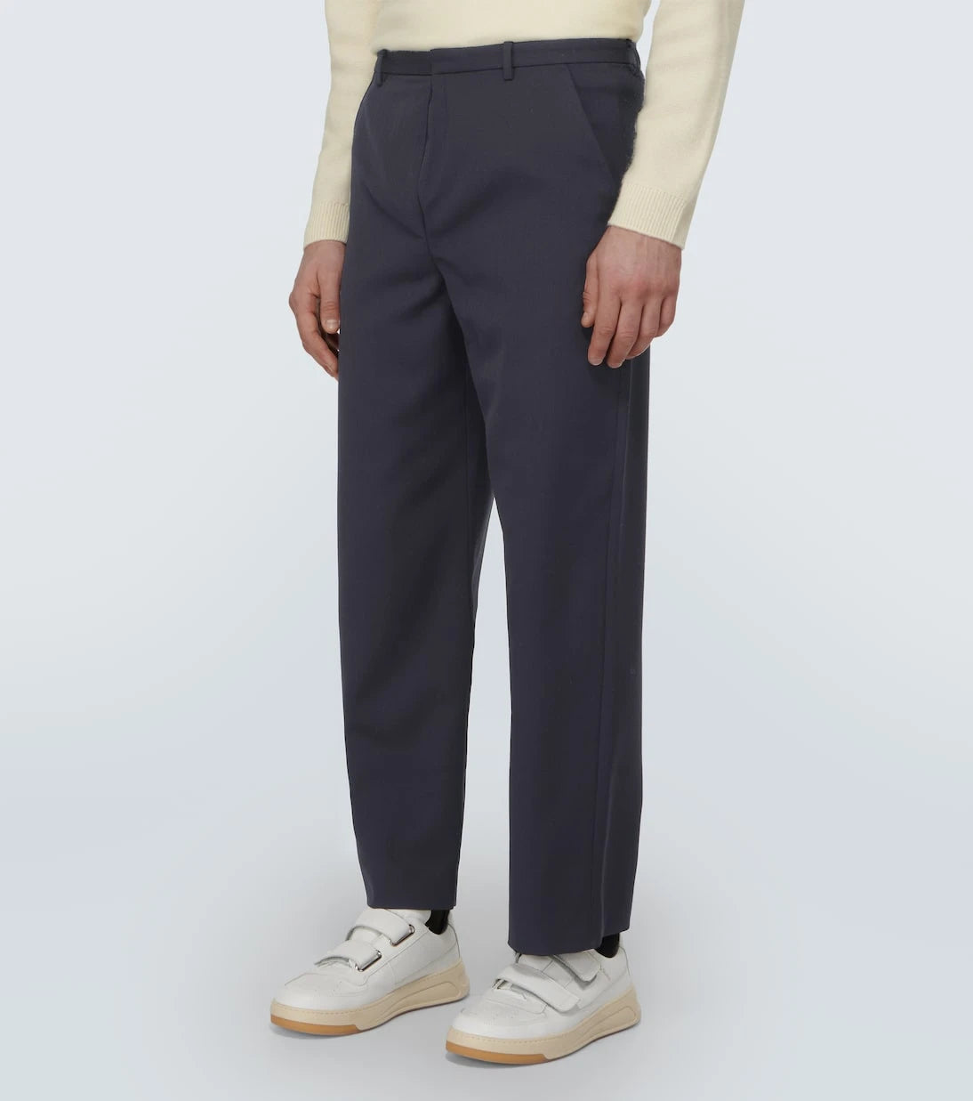 Acne Studios - بنطال مستقيم من مزيج الصوف Prop