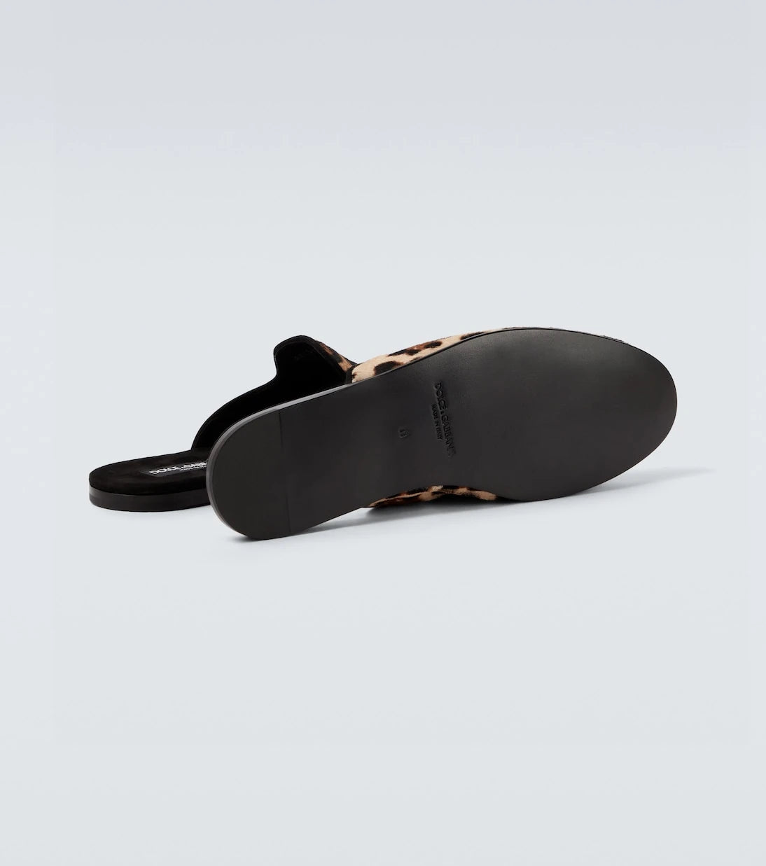 Dolce&Gabbana - Leopard-print calf hair mules